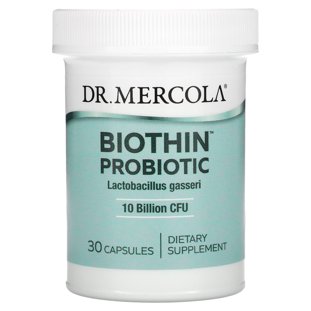 Dr. Mercola , Biothin Probiotic, Lactobacillus Gasseri, 10 Billion Cfu, 30 Capsules