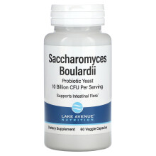 Lake Avenue Nutrition, Saccharomyces Boulardii, 10 Milliarden KBE, 60 Vegetarische Kapseln