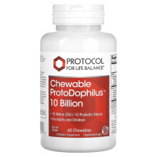 Protocol for Life Balance, Kautabletten ProtoDophilus, 10 Milliarden, 60 Kautabletten