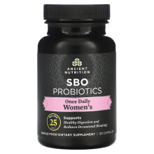Ancient Nutrition, SBO Probiotika, Einmal Täglich Frauen, 25 Milliarden KBE, 30 Kapseln