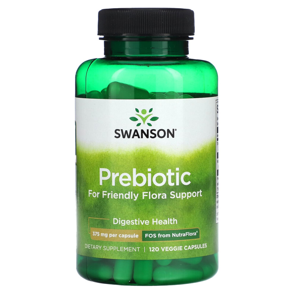 Photos - Vitamins & Minerals Swanson , Prebiotic for Friendly Flora Support, 375 mg, 120 Veggie Capsules