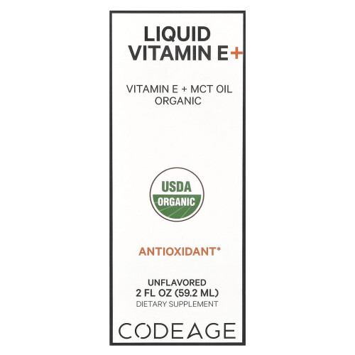 Codeage, Vitamine E+ Liquide, Sans Arôme, 2 fl oz (59,2 ml) 1