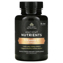 Ancient Nutrition, Vitamine C + Probiotiques, 60 Gélules