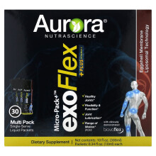 Aurora Nutrascience, Micro-Pack+ ExoFlex + Plus Vitamin C, 30 Beutel, je 0,34 fl oz (10 ml)