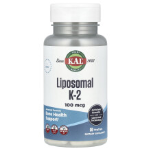 KAL, Liposomales K-2, 100 mcg, 30 VegCaps