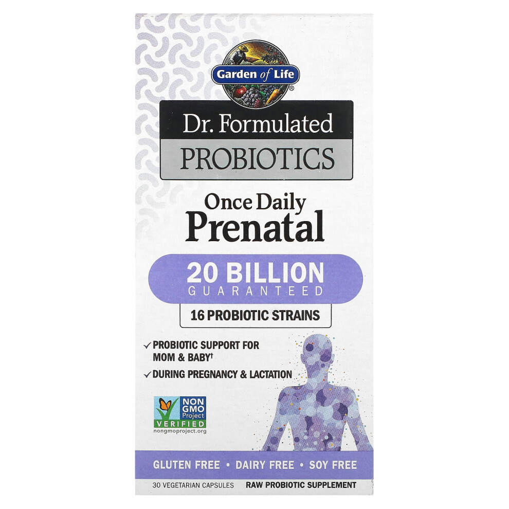 Garden Of Life , Dr. Formulated Probiotics, Once Daily Prenatal, 30 Vegetarian Capsules