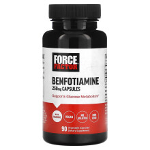 Force Factor, Benfotiamin, 250 mg, 90 Pflanzenkapseln
