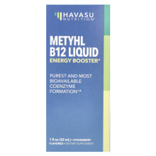 Havasu Nutrition, Méthyl B12 Liquide, Fraise, 1 fl oz (30 ml)