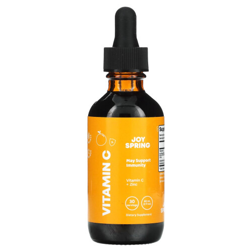 JoySpring, Vitamine C + Zinc, À partir de 2 ans, 2 fl oz (60 ml)