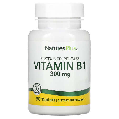 NaturesPlus, Vitamine B1, 300 mg, 90 Comprimés