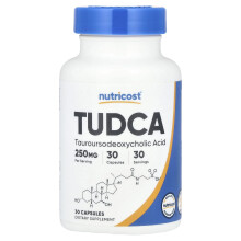 Nutricost, TUDCA, 250 mg, 30 Kapseln