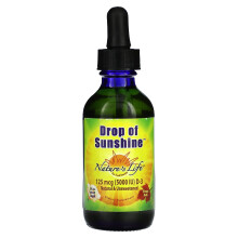 Nature's Life, Goutte de Soleil, 125 mcg (5 000 UI), 2 fl oz (60 ml)