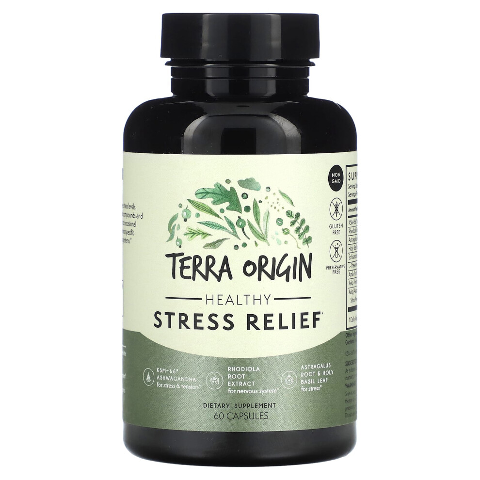 Terra Origin , Healthy Stress Relief, 60 Capsules