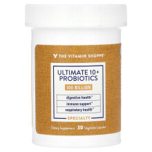The Vitamin Shoppe, Ultimate 10+ Probiotika, 100 Milliarden KbE, 30 Gemüsekapseln