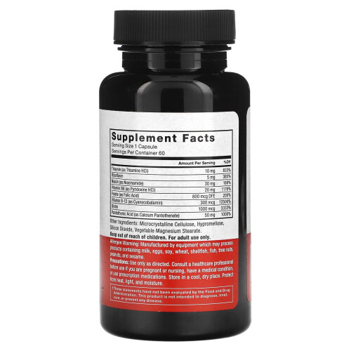 Force Factor, B-Komplex, 60 pflanzliche Kapseln 1