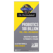 Garden of Life, Probiotika, 100 Milliarden, 30 vegetarische Kapseln
