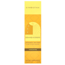 Cymbiotika, D3+K2+CoQ10, Liposomale Verabreichung, Mandarine, 4.000 IE, 2 fl oz (60 ml)
