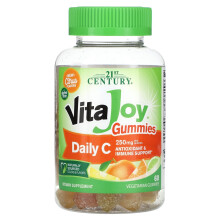 21st Century, VitaJoy, Tägliche C Gummis, Zitrus, 250 mg, 60 Vegetarische Gummis (125 mg pro Gummibärchen)