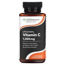 LifeSeasons, Liposomales Vitamin C, 1.000 mg, 60 Veg Kapseln (500 mg pro Kapsel)