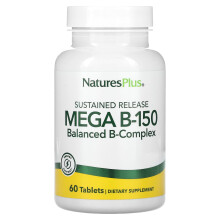 NaturesPlus, Verzögerte Freisetzung Mega B-150, 60 Tabletten