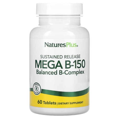 NaturesPlus, Verzögerte Freisetzung Mega B-150, 60 Tabletten