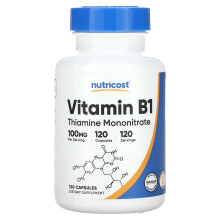 Nutricost, Vitamin B1, 100 mg, 120 Kapseln