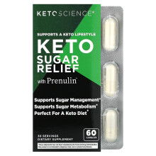Keto Science, Soulagement du Sucre Keto avec Prenulin, 60 Gélules