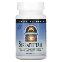 Source Naturals, Serrapeptase, 60 Gélules
