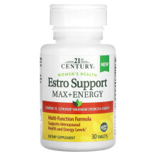 21st Century, Santé des Femmes, Estro Support Max + Énergie, 30 Comprimés