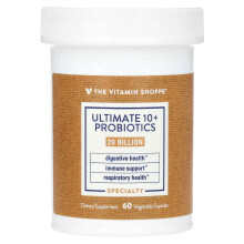The Vitamin Shoppe, Ultimate 10+ Probiotiques, 20 Milliards d'UFC, 60 Capsules Végétales