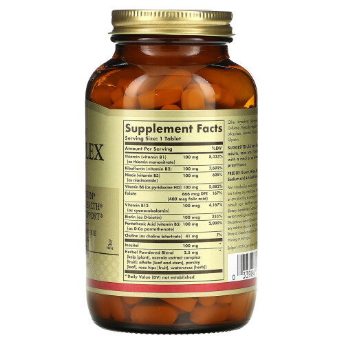 Solgar Solgar, B-Komplex "100", 250 Tabletten 1