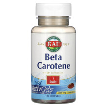KAL, Beta-Carotin, 7.500 mcg (25.000 IE), 100 Softgels