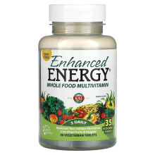 KAL, Verbesserte Energie, Vollwert-Multivitamin, Eisenfrei, 90 Vegetarische Tabletten