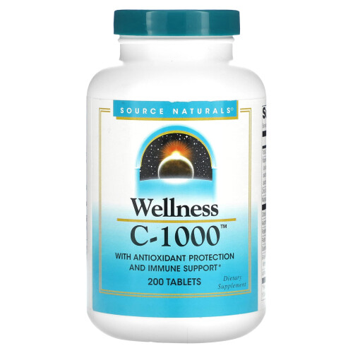 Source Naturals, Bien-être, C-1000, 200 Comprimés