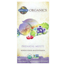 Garden of Life Organics, Prenatal Multi, 90 Veganska Tabletter