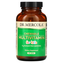 Dr. Mercola, Multivitamines à Croquer pour Enfants, 60 Comprimés