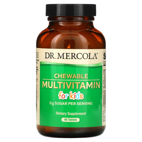 Dr. Mercola, Multivitamines à Croquer pour Enfants, 60 Comprimés