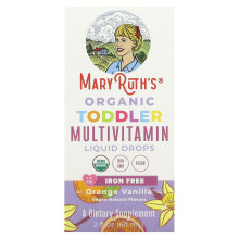 MaryRuth's, Multivitamines Liquides Bio Pour Tout-Petits, 1-3 Ans, Orange Vanille, 2 fl oz (60 ml)