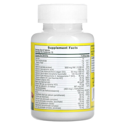 NaturesPlus, Source de Vie, Mini-Compressés Originaux, Complément Multi-Vitaminé et Minéral avec Aliments Entiers Concentrés, 90 Comprimés 1