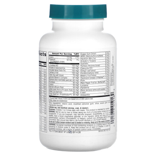 Source Naturals, Multiple Force Vitale Femmes, 90 Comprimés 1