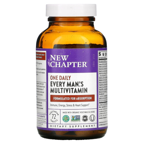 New Chapter, Every Man's One Daily Multivitamin, 72 vegetarische Tabletten 2