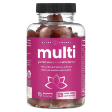 NutraChamps, Multi, Perfektes Frauen-Multivitamin, Himbeere, 120 Vitamin-Gummis
