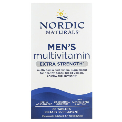 Nordic Naturals Nordic Naturals, Men's Multivitamin, Extra Strength, 60 Tablets