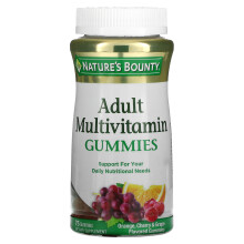 Nature's Bounty, Erwachsenen Multivitamin Gummis, Orange, Kirsche & Traube, 75 Gummis