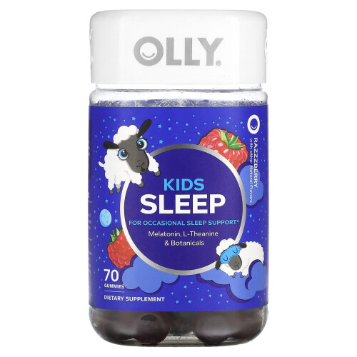 OLLY, Kinder Schlaf, Himbeer, 70 Gummis