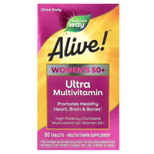 Nature's Way, Alive! Women's 50+ Ultra Multivitamin, 60 Tabletten
