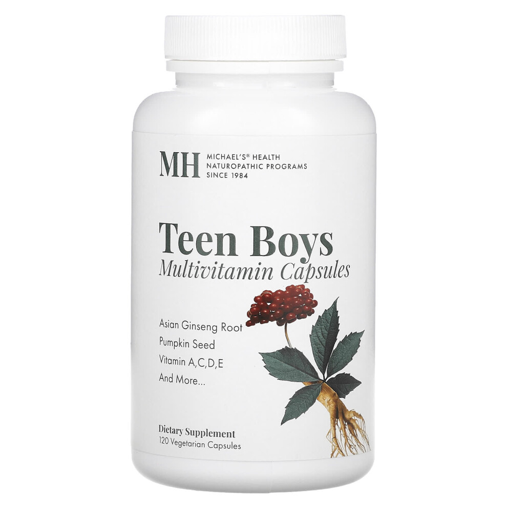 Michael's Naturopathic , Teen Boys Multivitamin, 120 Vegetarian Capsules