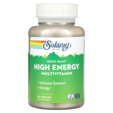 Solaray, Einmal Täglich, Hohe Energie Multivitamin, Eisenfrei, 90 VegCaps