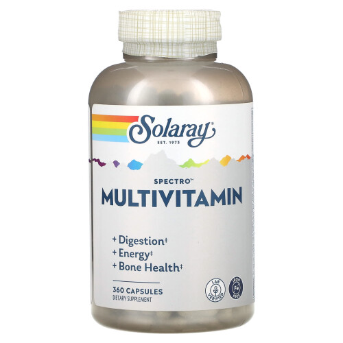 Solaray, Spectro Multivitamin, Eisenfrei, 360 Kapseln
