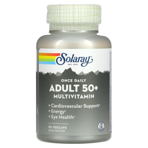 Solaray, Einmal Täglich, Erwachsene 50+ Multivitamin, 90 VegCaps